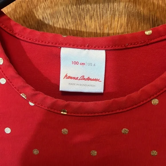 Girls Hanna Andersson Polka Dot Dress - Picture 2 of 4